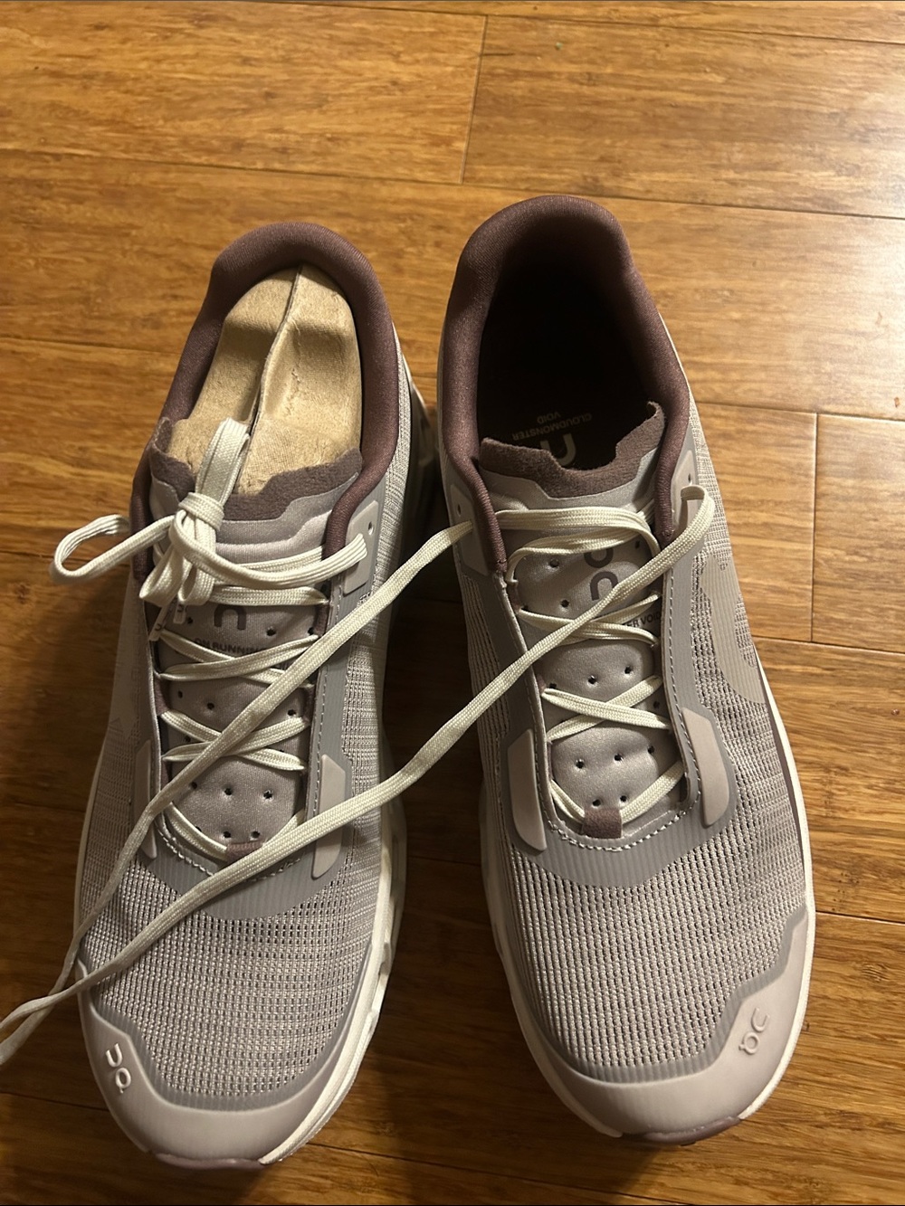 On Cloudmonster Void Sneakers Fog/Pearl - Picture 5 of 8